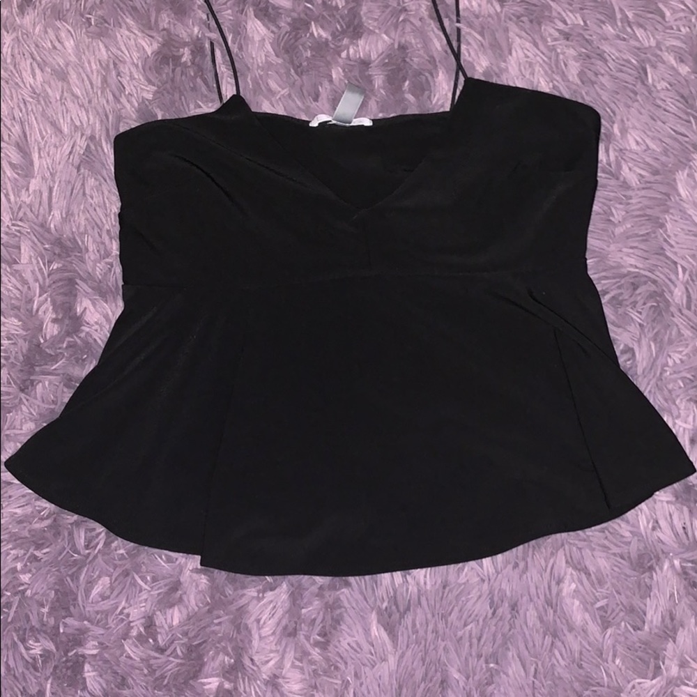 Black tank top